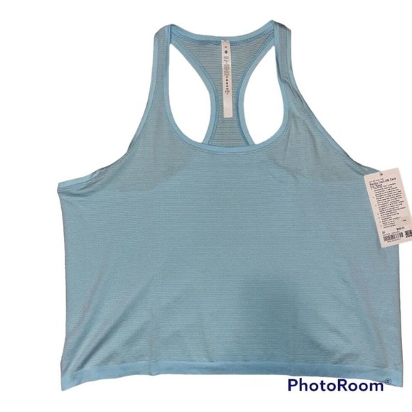 Lululemon Swiftly Tech RB Tank 2.0 Icing Blue Size 20 NWT - Picture 2 of 7